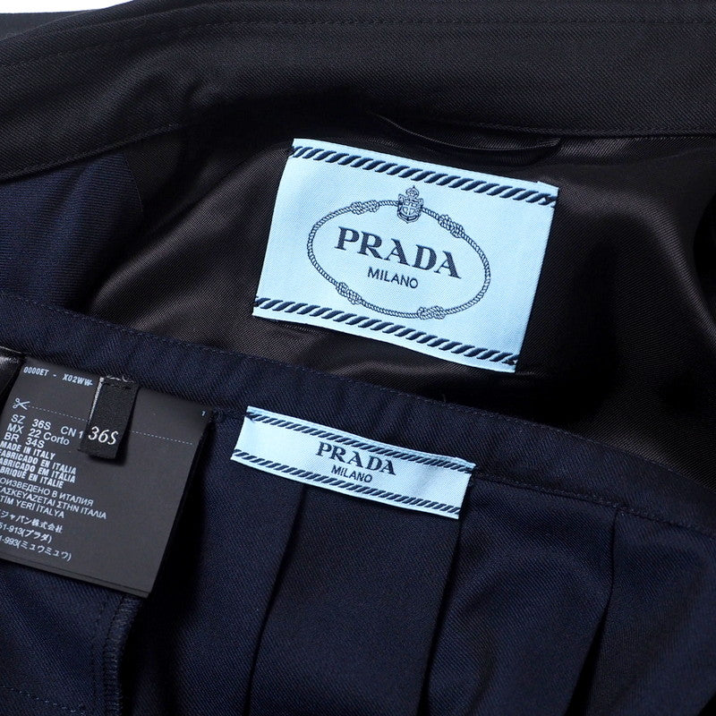 Prada Setup P522N/P145V Wool Navy Women Jacket