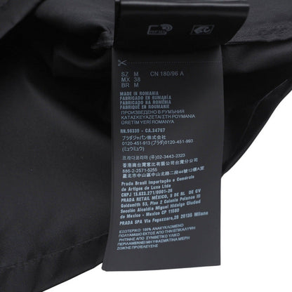 Prada Short Sleeve Shirt Sc449 S182 1Wq8 Nylon Black Mens M(180/96A)