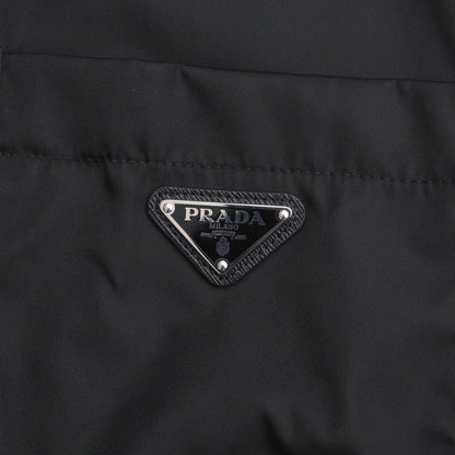 Prada Short Sleeve Shirt Sc449 S182 1Wq8 Nylon Black Mens M(180/96A)