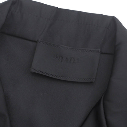 Prada Short Sleeve Shirt Sc449 S182 1Wq8 Nylon Black Mens M(180/96A)
