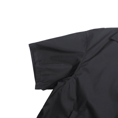 Prada Short Sleeve Shirt Sc449 S182 1Wq8 Nylon Black Mens M(180/96A)