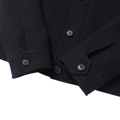 Salvatore Ferragamo Jacket 100% Wool Navy Fur