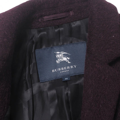 Burberry Coat B1B41-870-18 74% Wool, 10% Alpaca, 9% Mohair, 7% Nylon Bordeaux Women 38