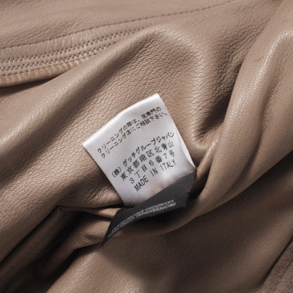 Gucci Jacket 142343.Xc064 Sheep Leather Beige Type Women 38