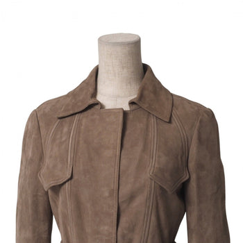 Gucci Jacket 142343.Xc064 Sheep Leather Beige Type Women 38