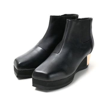 Issey Miyake Boots Leather X Synthetic Fiber Black 25