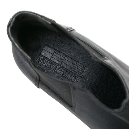 Issey Miyake Boots Leather X Synthetic Fiber Black Women 25