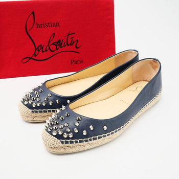 Christian Louboutin Pumps Leather Navy Women 36