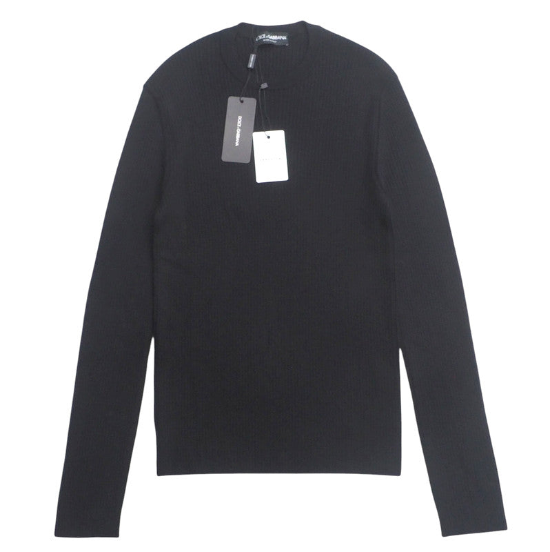 Dolce&Gabbana Knit Wool Black 0101 Gx579T Mens 50