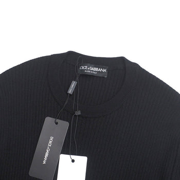 Dolce&Gabbana Knit Wool Black 0101 Gx579T Mens 50