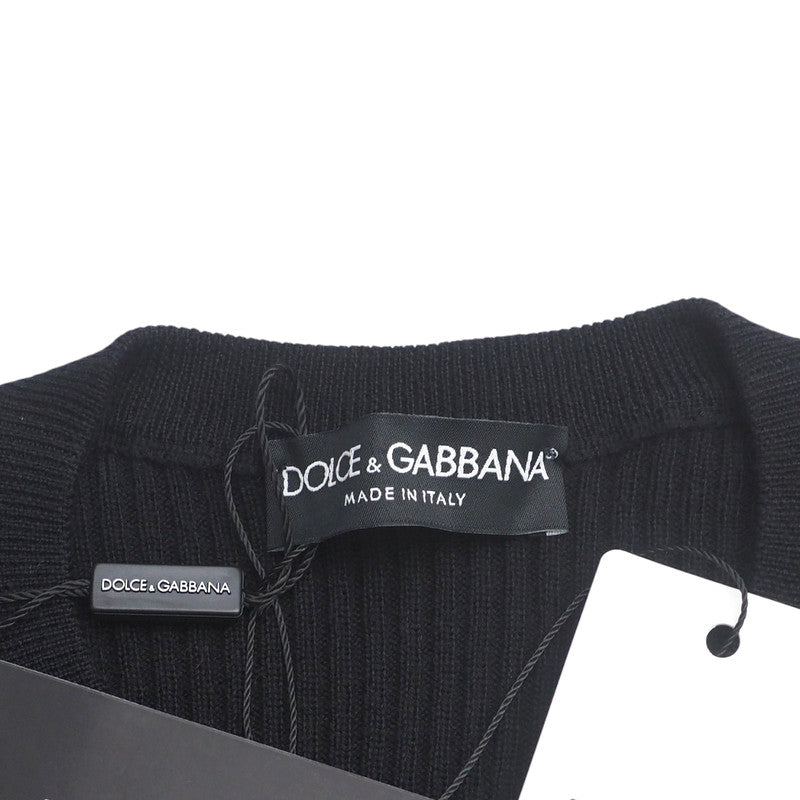 Dolce&Gabbana Knit Wool Black 0101 Gx579T Mens 50