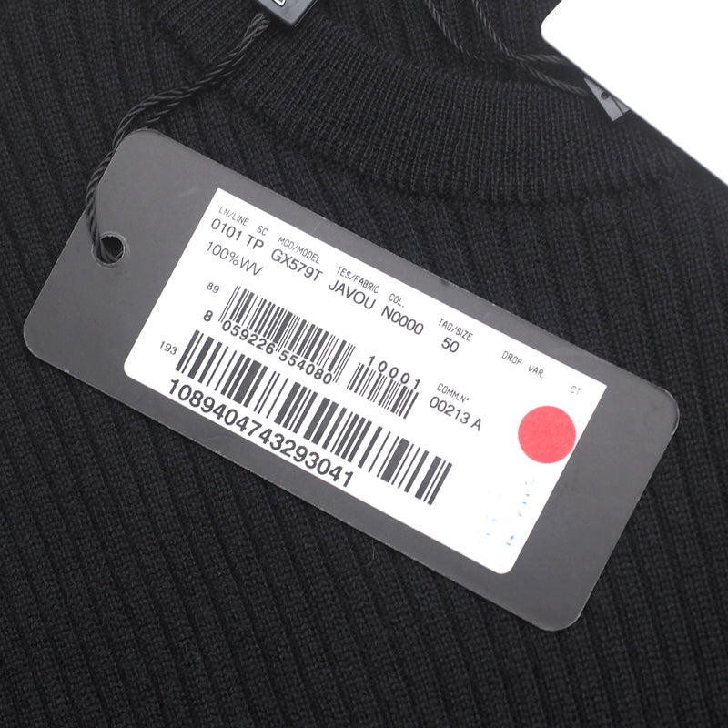 Dolce&Gabbana Knit Wool Black 0101 Gx579T Mens 50