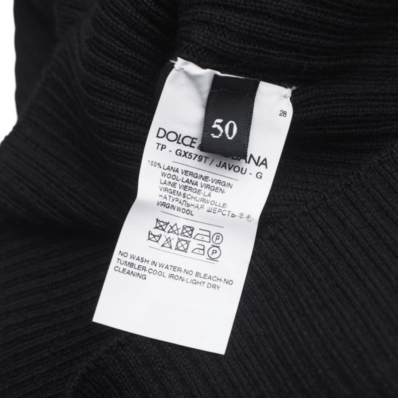 Dolce&Gabbana Knit Wool Black 0101 Gx579T Mens 50