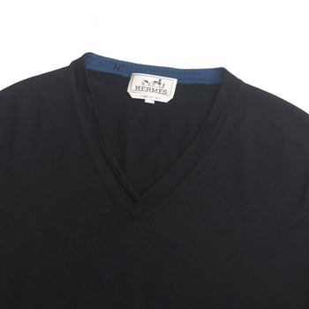 Hermes Sweater Hair 100% Black Mens Xl