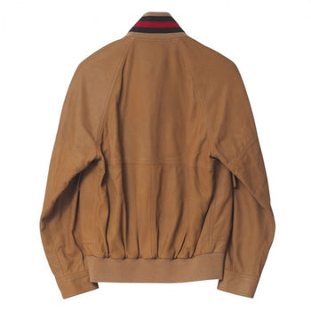 Gucci Jacket 567428 Goat Camel Brown Sherry Line Mens 44