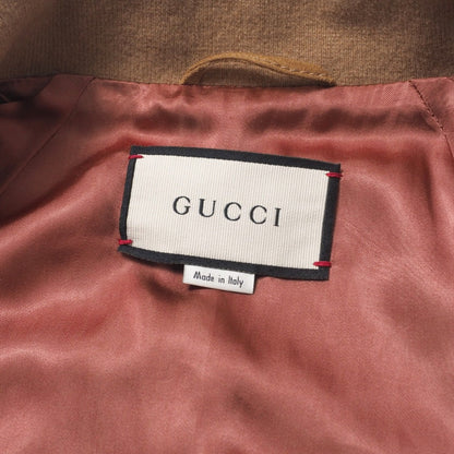 Gucci Jacket 567428 Goat Camel Brown Sherry Line Mens 44