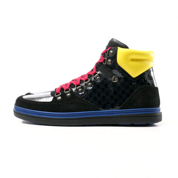 Gucci Sneakers 392167 Leather Black Mens 10 2/1G
