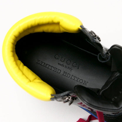 Gucci Sneakers 392167 Leather Black Mens 10 2/1G