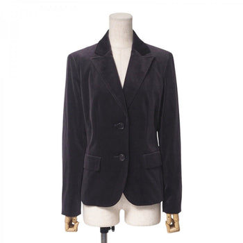 Burberry Jacket Fc045-700-38 Cotton Dark Brown Women 42