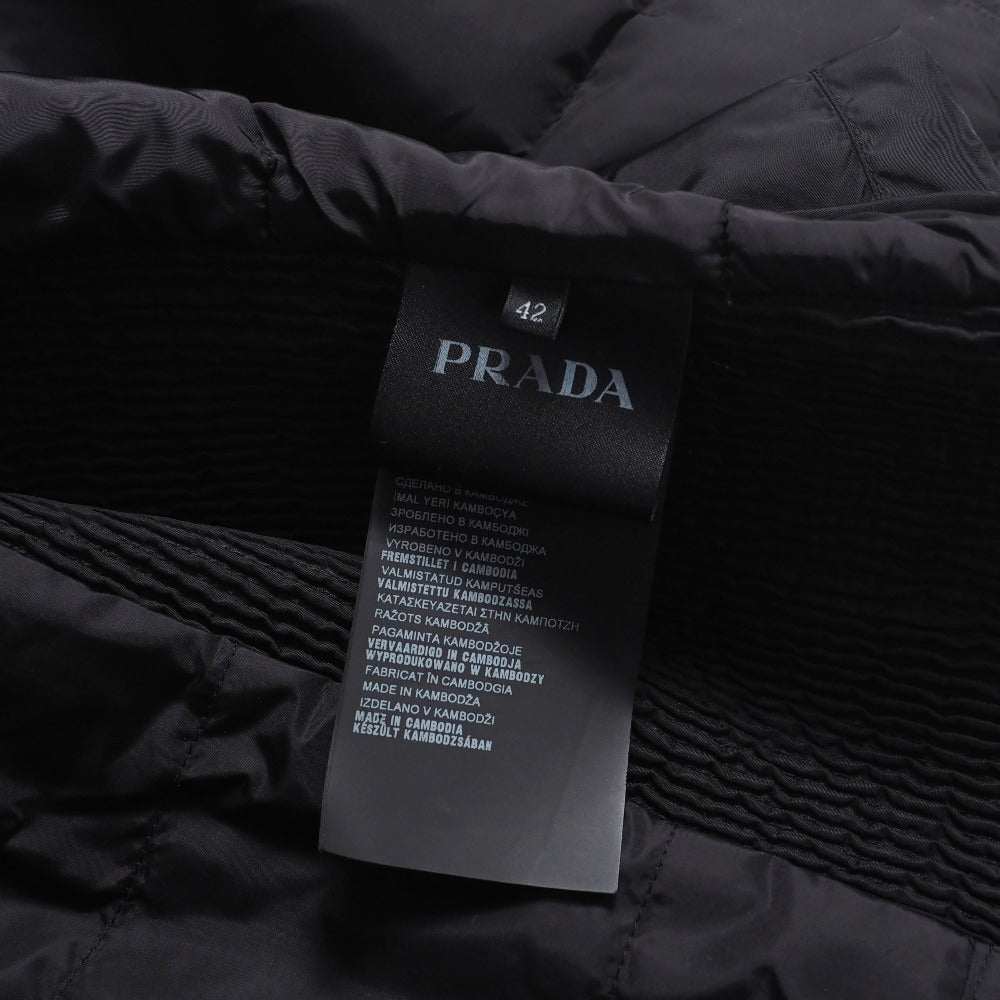 Prada Down Jacket 290545 Polyester Black Women 42