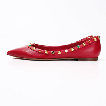 Valentino Garavani Pumps Leather Red Women 36