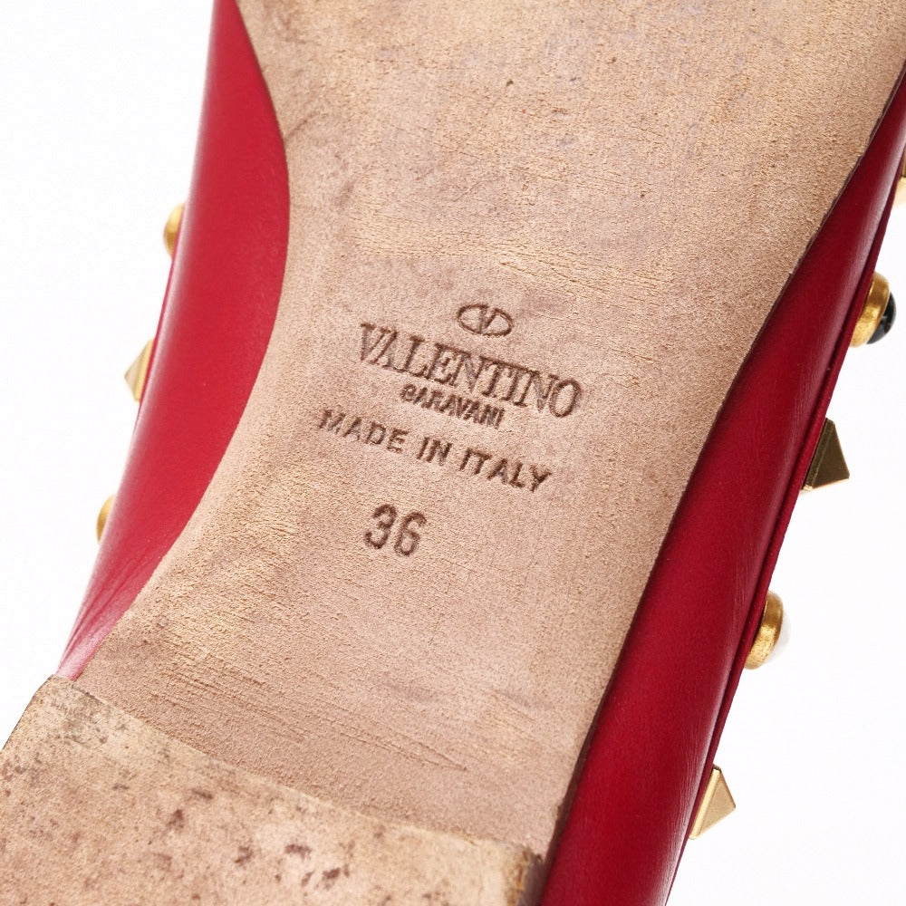 Valentino Garavani Pumps Leather Red Women 36
