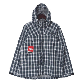 The North Face Mountain Hoodie Np61221 Nylon Navy / Green Novelty Dot Shot Jacket Novelty Dot Shot