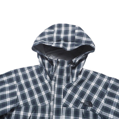 The North Face Mountain Hoodie Np61221 Nylon Navy / Green Novelty Dot Shot Jacket Novelty Dot Shot