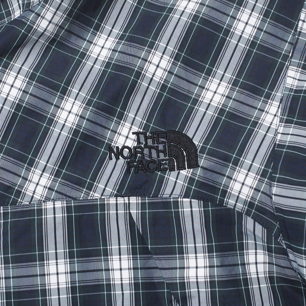 The North Face Mountain Hoodie Np61221 Nylon Navy / Green Novelty Dot Shot Jacket Novelty Dot Shot