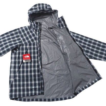 The North Face Mountain Hoodie Np61221 Nylon Navy / Green Novelty Dot Shot Jacket Novelty Dot Shot