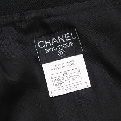 Chanel Skirt P05731 Wool Black Women 38