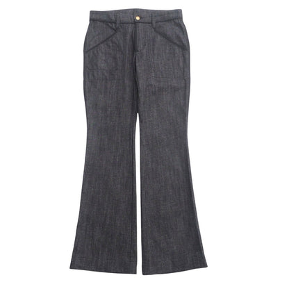 Louis Vuitton Denim Pants Cotton Denim Black Type Women 36