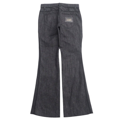 Louis Vuitton Denim Pants Cotton Denim Black Type Women 36