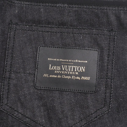 Louis Vuitton Denim Pants Cotton Denim Black Type Women 36