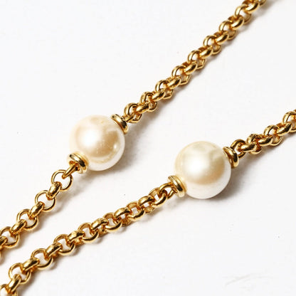 Gucci Necklace Bamboo Gold/Brown/White