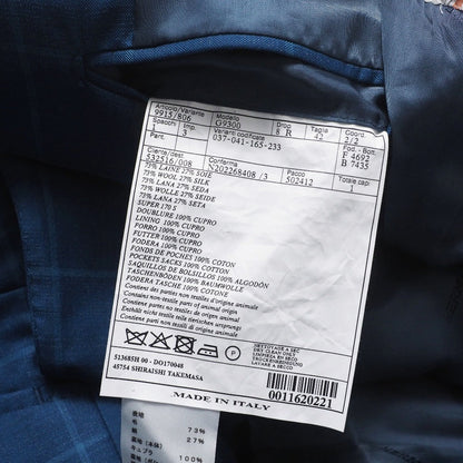 Hermes Suit G9300 73% Wool, 27% Silk Navy Mens 42