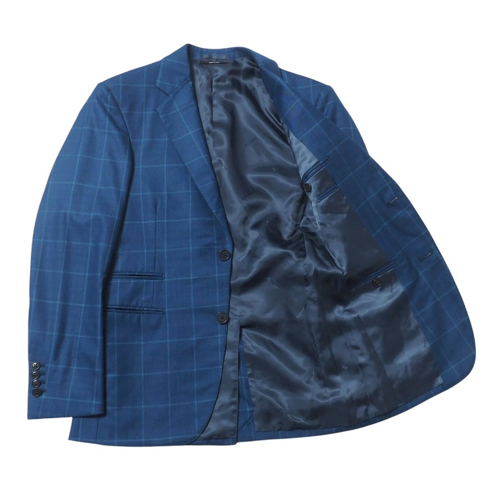 Hermes Suit G9300 73% Wool, 27% Silk Navy Mens 42