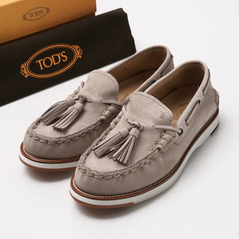 Tod'S Loafers Xxm02G0Ej906Rnc416 Suede Gray Type Pantofola Nappina Mens 6