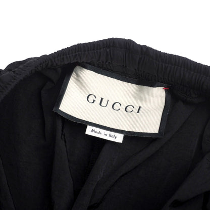 Gucci Pants 575549 Nylon Black Green Red Oversized Nylon Mens S