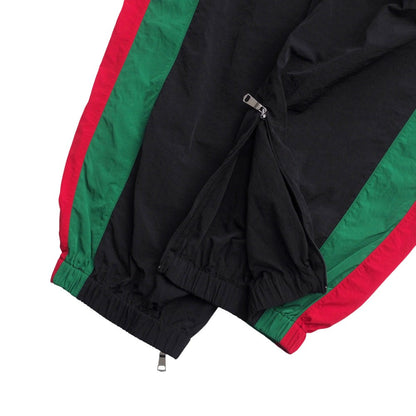 Gucci Pants 575549 Nylon Black Green Red Oversized Nylon Mens S