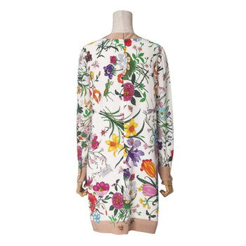 Gucci One Piece 358691 Silk White Women 38