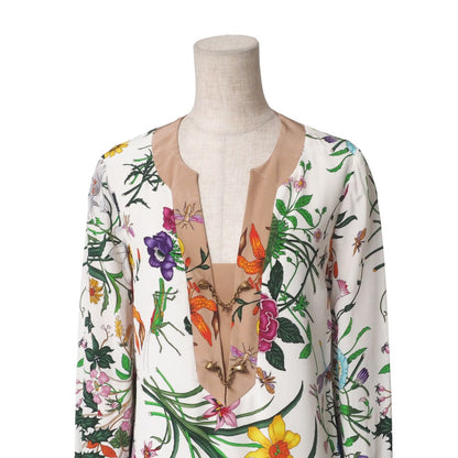 Gucci One Piece 358691 Silk White Women 38