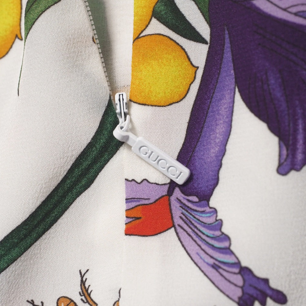 Gucci One Piece 358691 Silk White Women 38