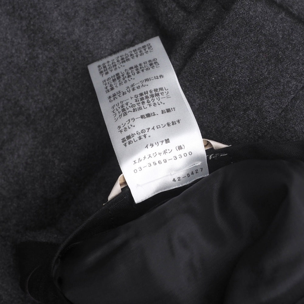 Hermes Pants 445200Ha Cashmere Gray Mens 42