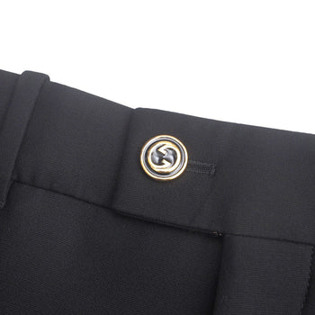Gucci Pants 632964 Zad88 Silk Black Women 40