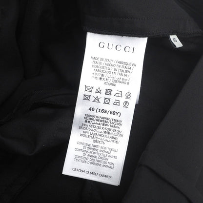Gucci Pants 632964 Zad88 Silk Black Women 40