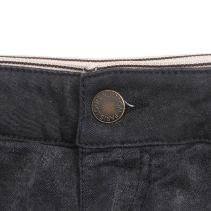Louis Vuitton Cropped Pants Rw102W Wrpa18Db5 98% Cotton, 2% Polyurethane Black Women 42