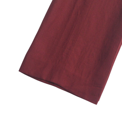 Hermes Pants Hemp Linen Red Type Women 34