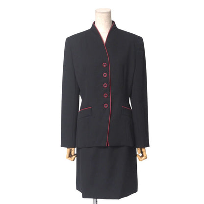 Christian Dior Suit Mdi5M1030 Wool Black Red Women 9