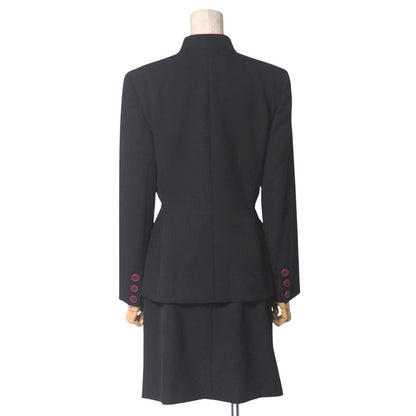 Christian Dior Suit Mdi5M1030 Wool Black Red Women 9